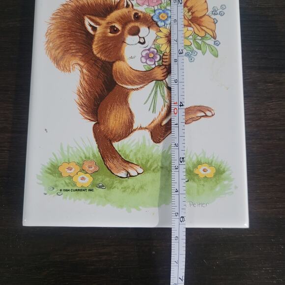 Decorative Tile Forever Greeting Card Squirrel Current Inc New Old Stock Japan - Picture 7 of 8